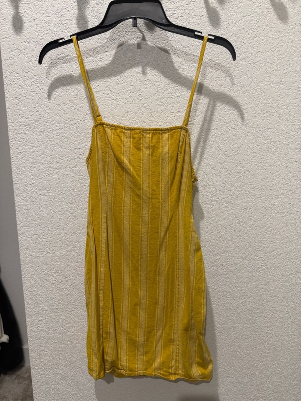 Forever 21 Yellow Striped Mini Slip Dress